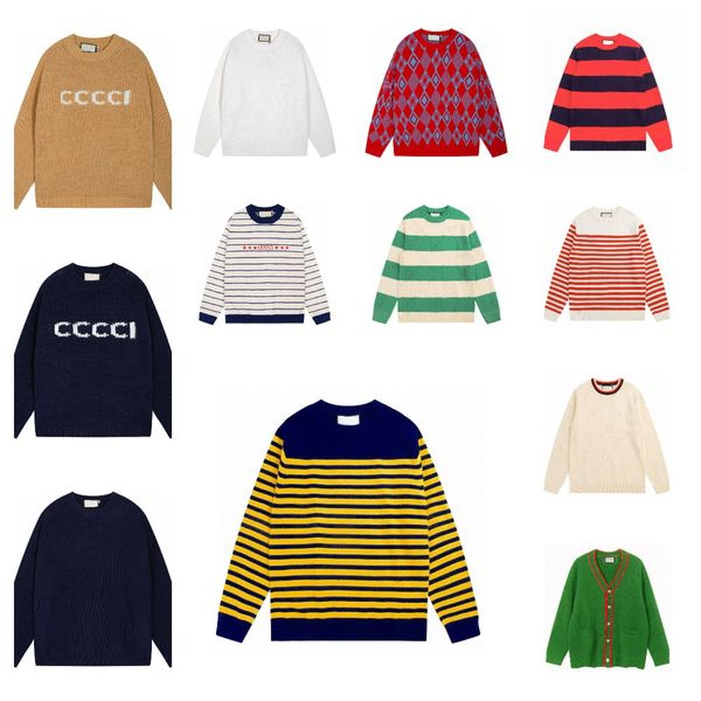 Designer Fall Winter high quality crew-neck soft cashmere pullover render knitted casual Alphabet brand men's sweater AZ1