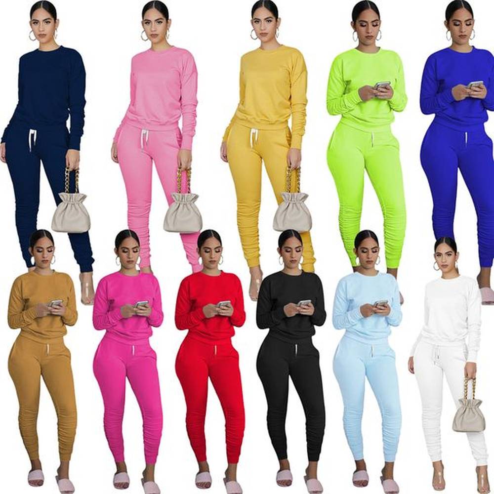 designer fall winter women tracksuits long sleeve outfits pullover sweatshirt