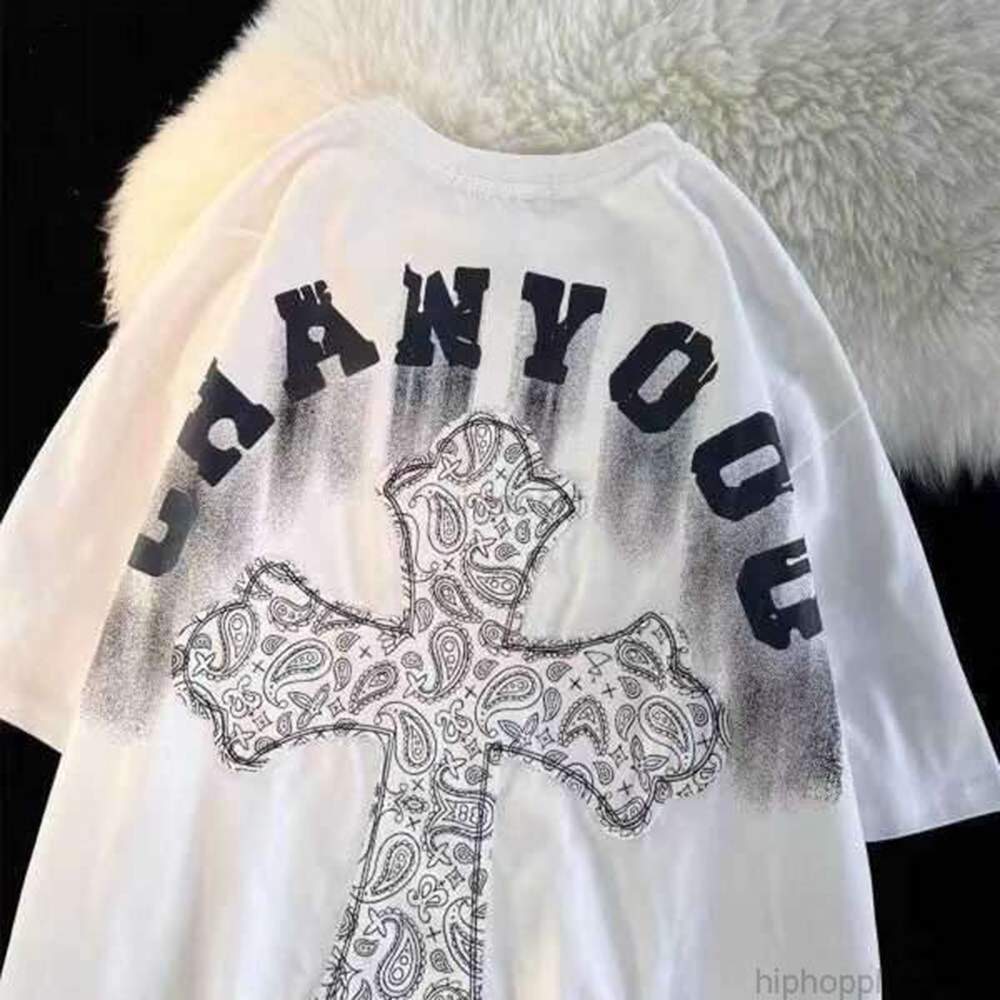 Designer Fashion Clothing Hip hop Tees Rock Tshirts 100 Cotton Letter Thin American Short Sleeve Tshirt for Men and Women Slim Summer New Lo