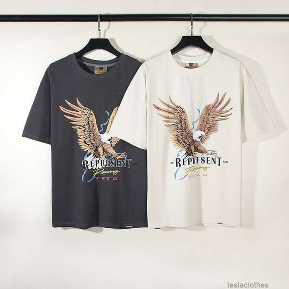 Designer Fashion clothing Luxury Tees TShirts Creepresentclo Eagle High Street Loose Fogs Short Sleeve T-shirt Men's Women's Summe