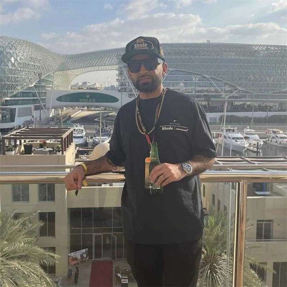 Designer Fashion Clothing Tees Hip hop TShirts Rhude mclaren Trend brand Formula One Racing Print Summer Loose Short Sleeve T-shirt Streetwe