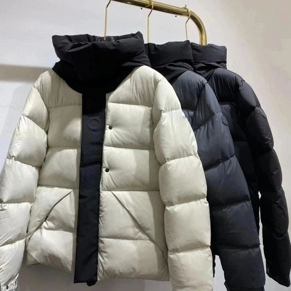 Designer Fashion Mens Down Jacket Winter Mens Hooded Embroidered Armband Womens Warm Parka Coat Designer Clothing Mens Jacket Father Gift Ja