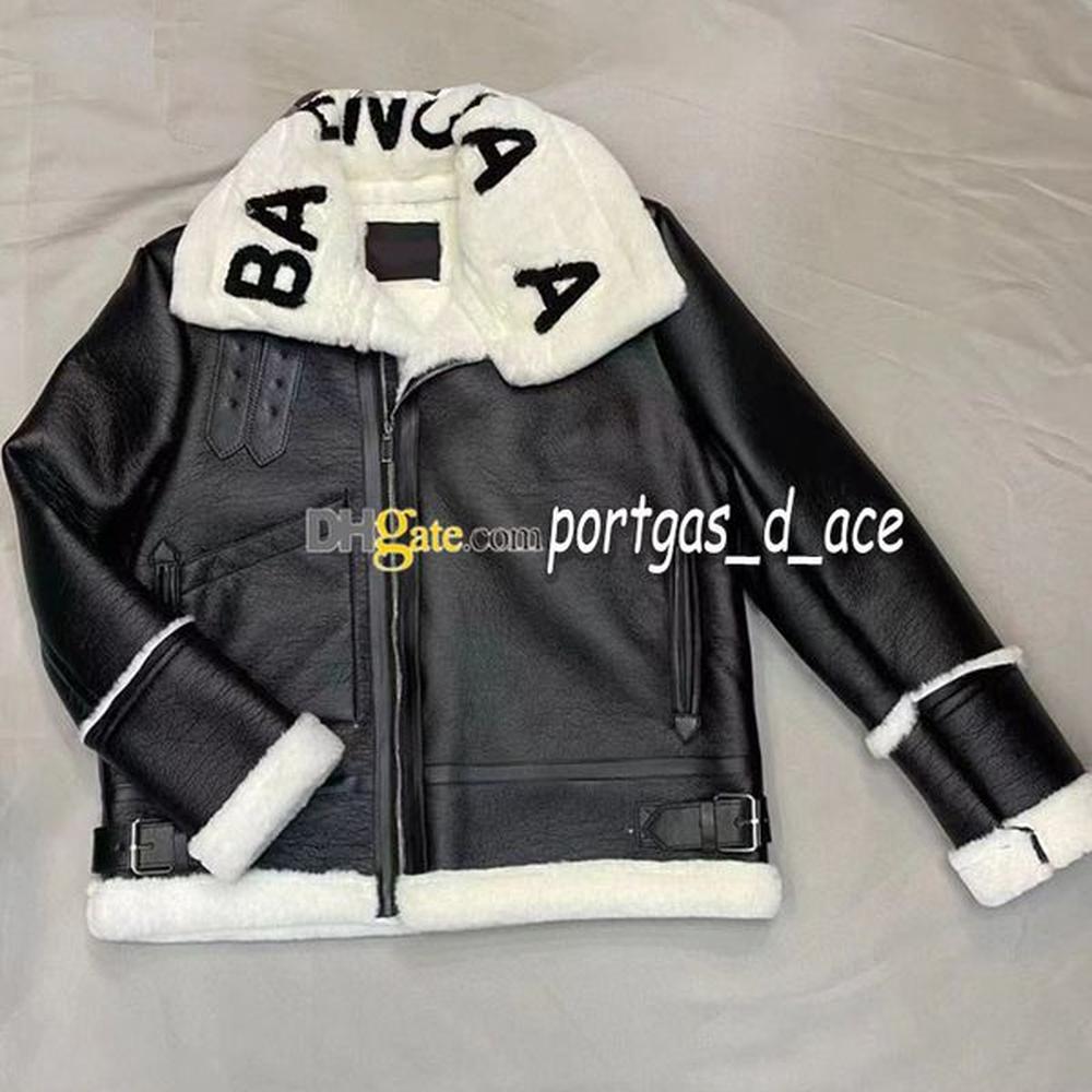 designer fur collar jacket women coat winer warm coats pu