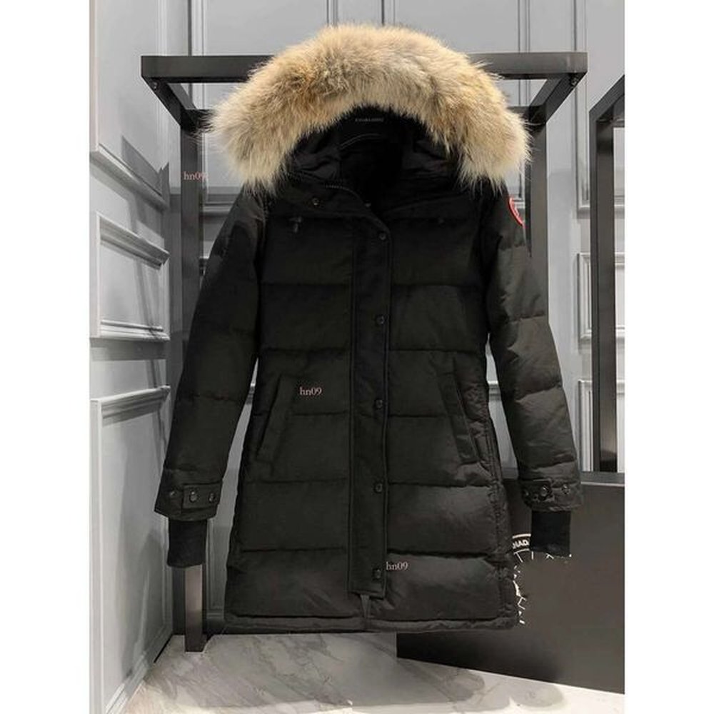 designer goosejacket women winter mid length version puffer down womens
