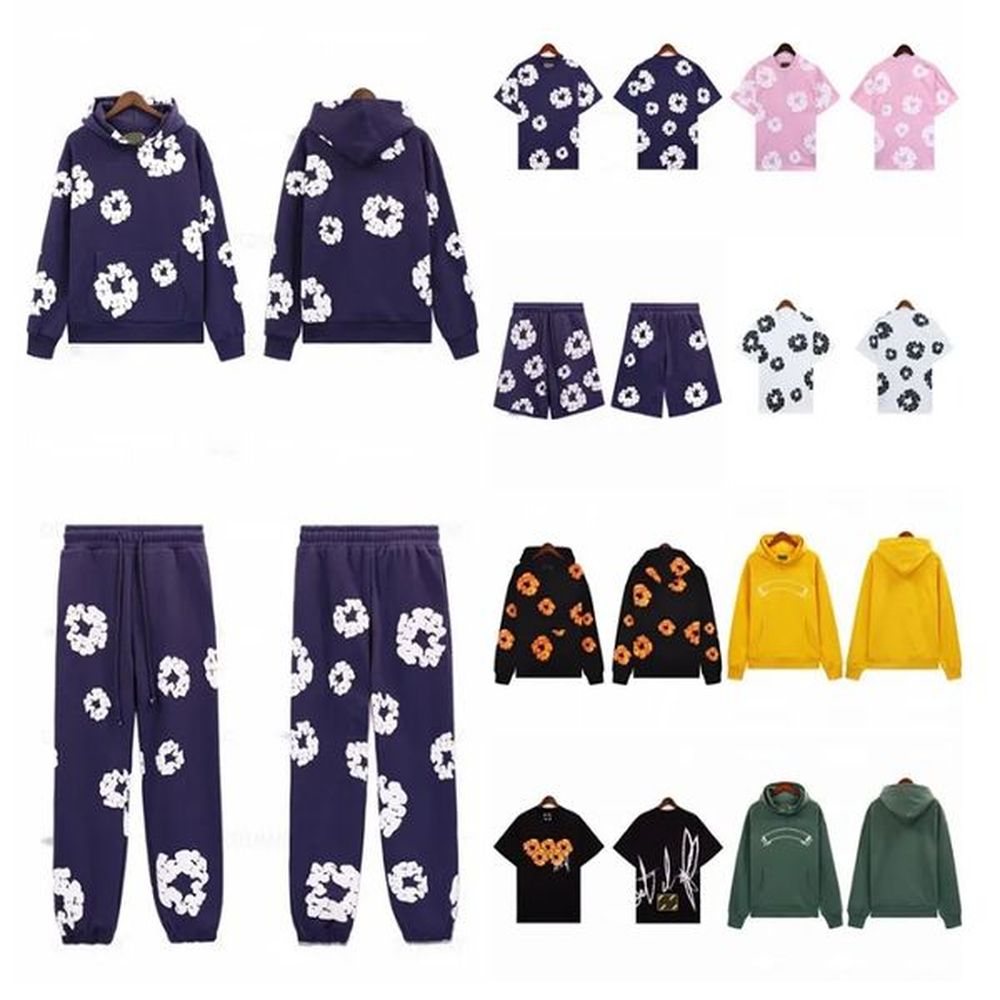 Designer high quality Hoodie Black Mens Denim the Cotton Wreath Sweatshirt Unisex Oversized Hoodies Design Hoody Fashion Hip Hop Hooded Swea