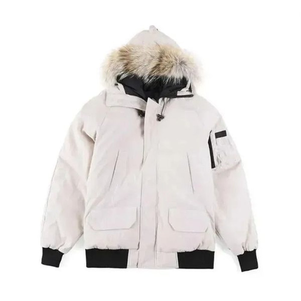 Designer High Quality Mens Down jacket coat real big wolf fur Wyndham Overcoat Clothing Casual fashion style Winter Outerwear parka