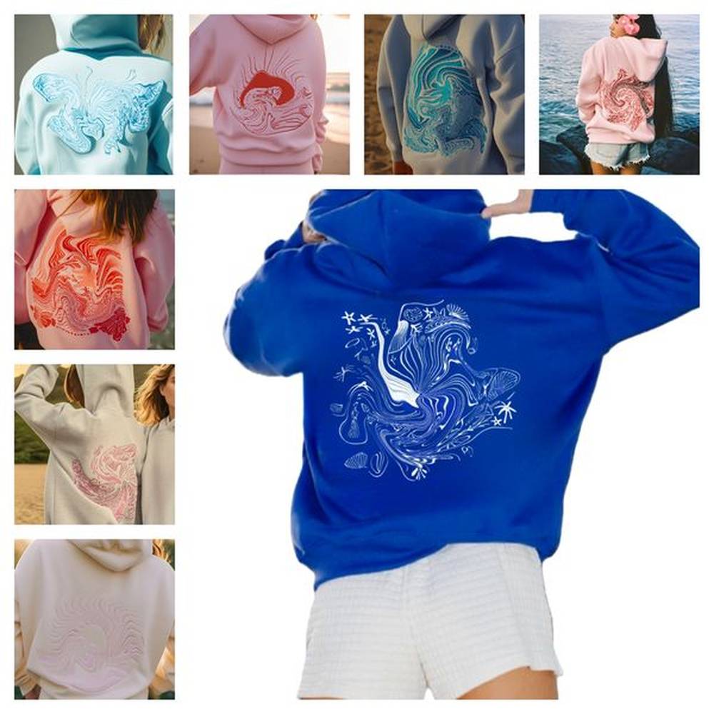 Designer hoodie for women designer embroidered sweatshirt hoodie trousers breathable loose outdoor sports embroidered pure cotton casual dai