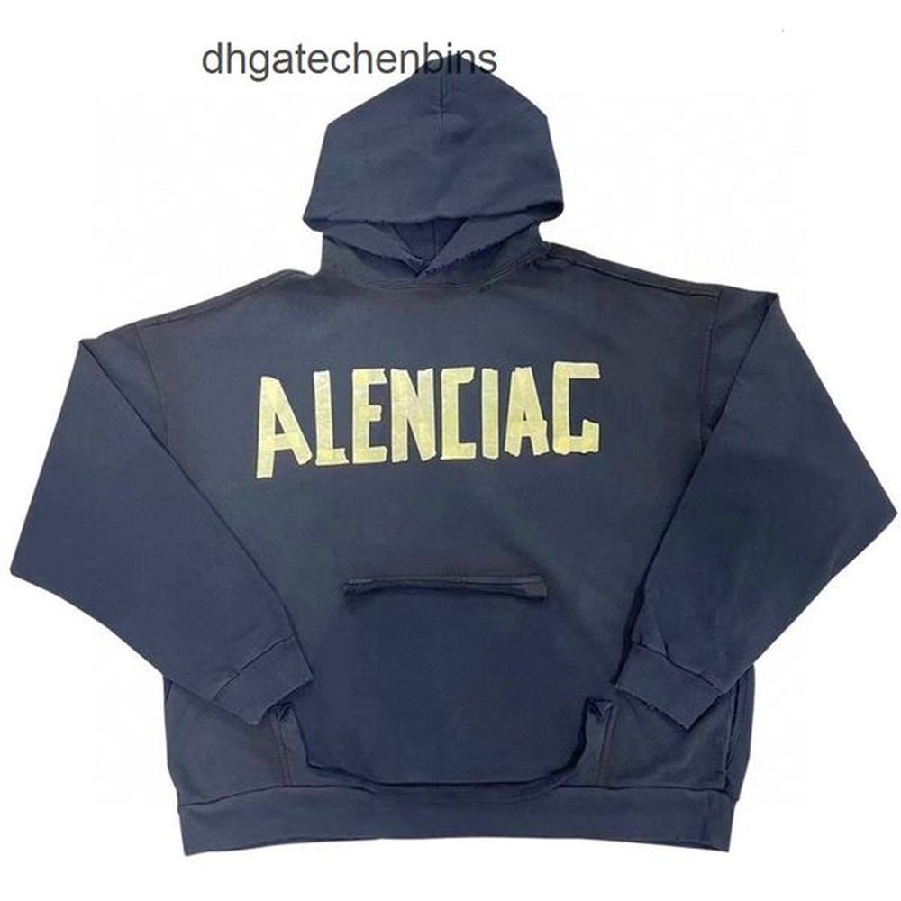 designer hoodies men hoody Ballencigas Mens sweater Sweatshirt Correct Version Paris Yellow Tape Versatile Men's Women's Versatile