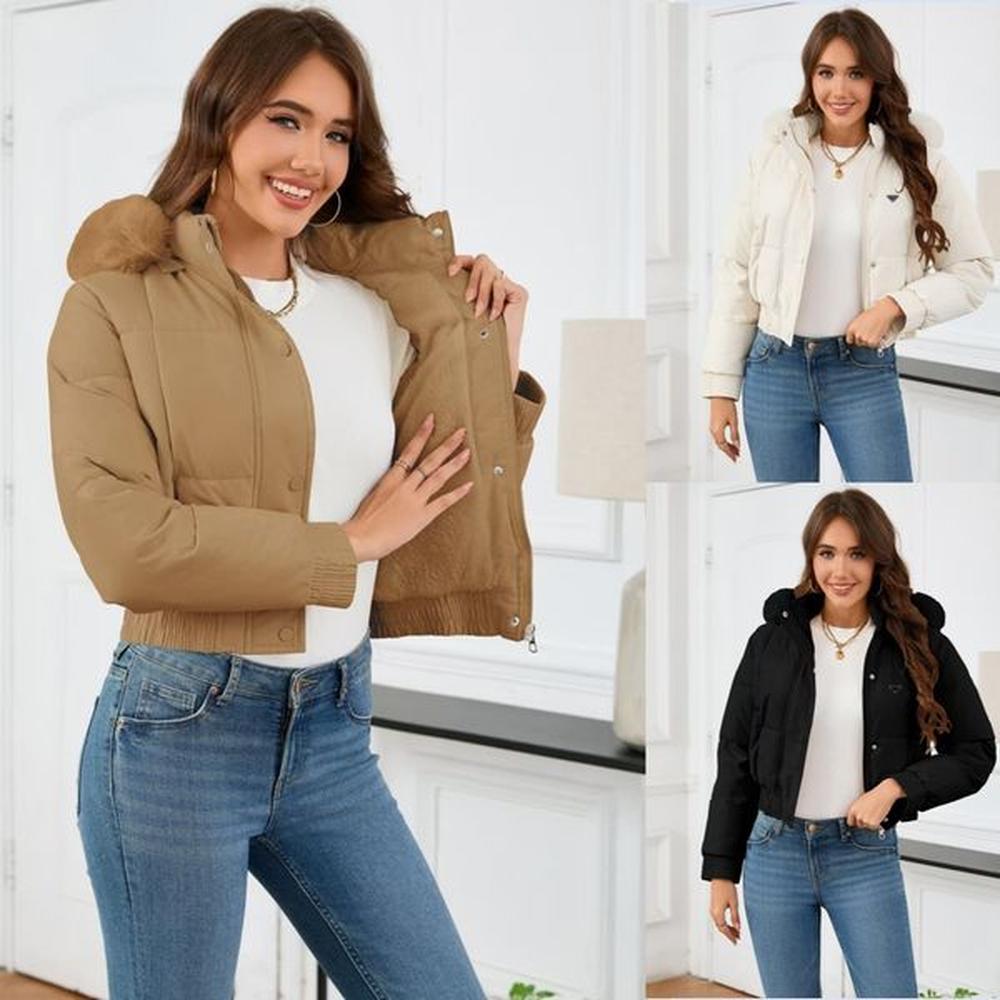 designer jacket parkas puffer women winter new short slim fit