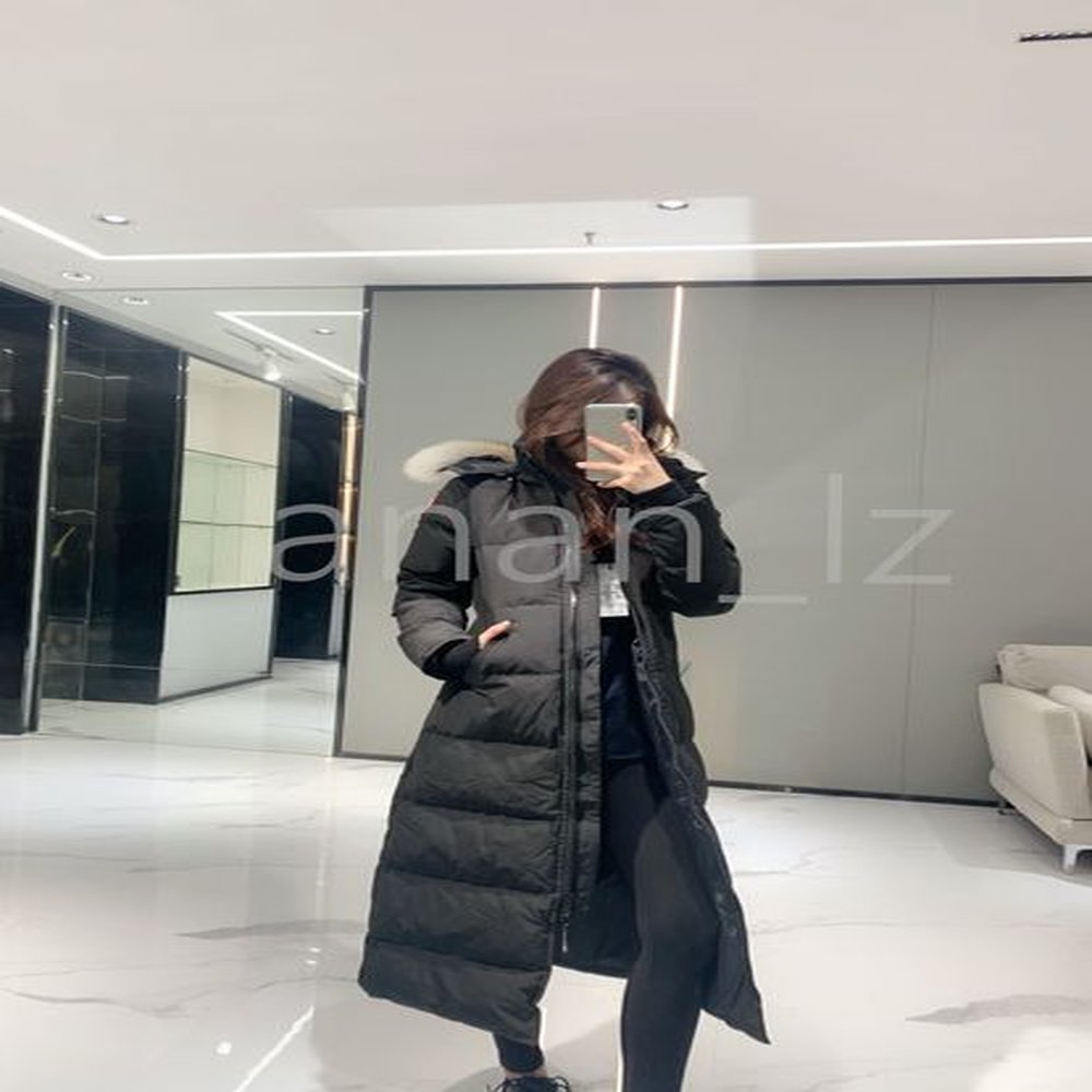 designer jacket womens coat down winter puffer coyote fur winter