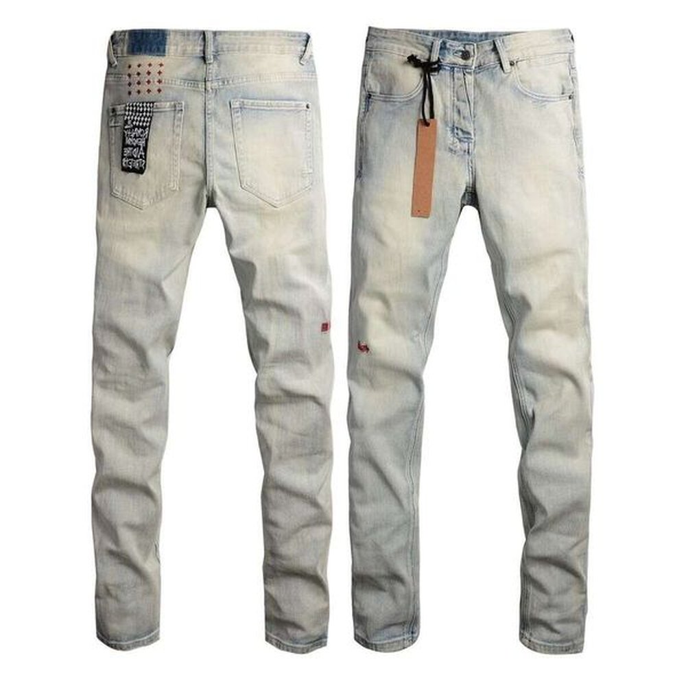 designer jeans Baggy Mens Jean Designer Jeans Pants Men Slim Skinny Brands Y2k Ripped Black Womens Kids Pantalon Hop Hip New Style High-End
