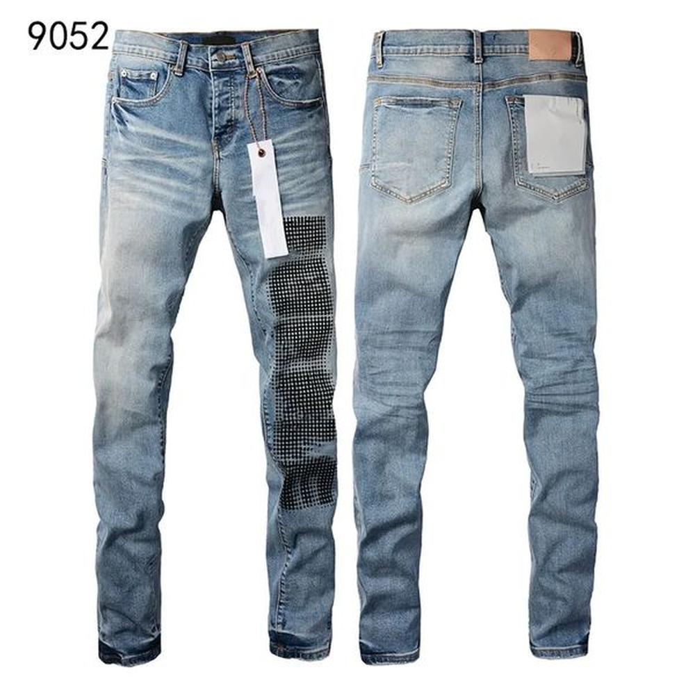 Designer Jeans Denim Mens Ripped Motorcycle Trousers Designers Denims Fashion Slim Fit Jeans Men Man Black High-end Quality Rock Hip Hop Pan