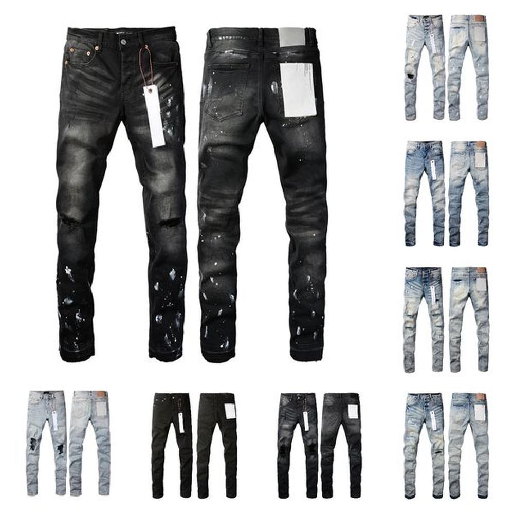 Designer Jeans Denim Trousers Mens jeans Designer Jeans Men Black Pants High-end Quality Straight Retro Ripped Biker Jean Slim Fit Motorcycl