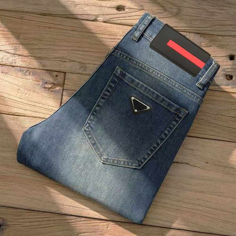 Designer jeans for man pant pants men men's jeans hip-hop high street fashion tide brand cycling motorcycle wash letter loose fit Patch