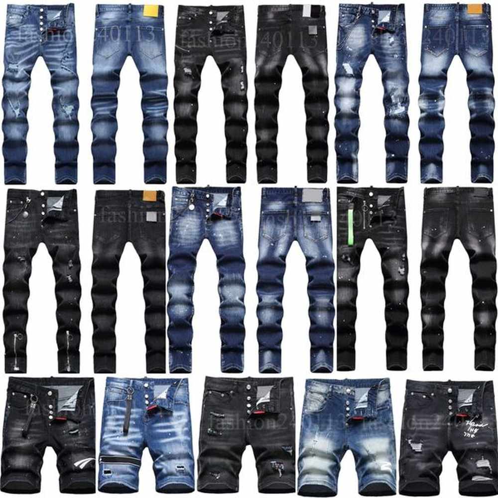 designer jeans for mens jeans designers jean shorts jeans men baggy Vintage Wash Solid Blue straight fit long pant casual denim trousers spr