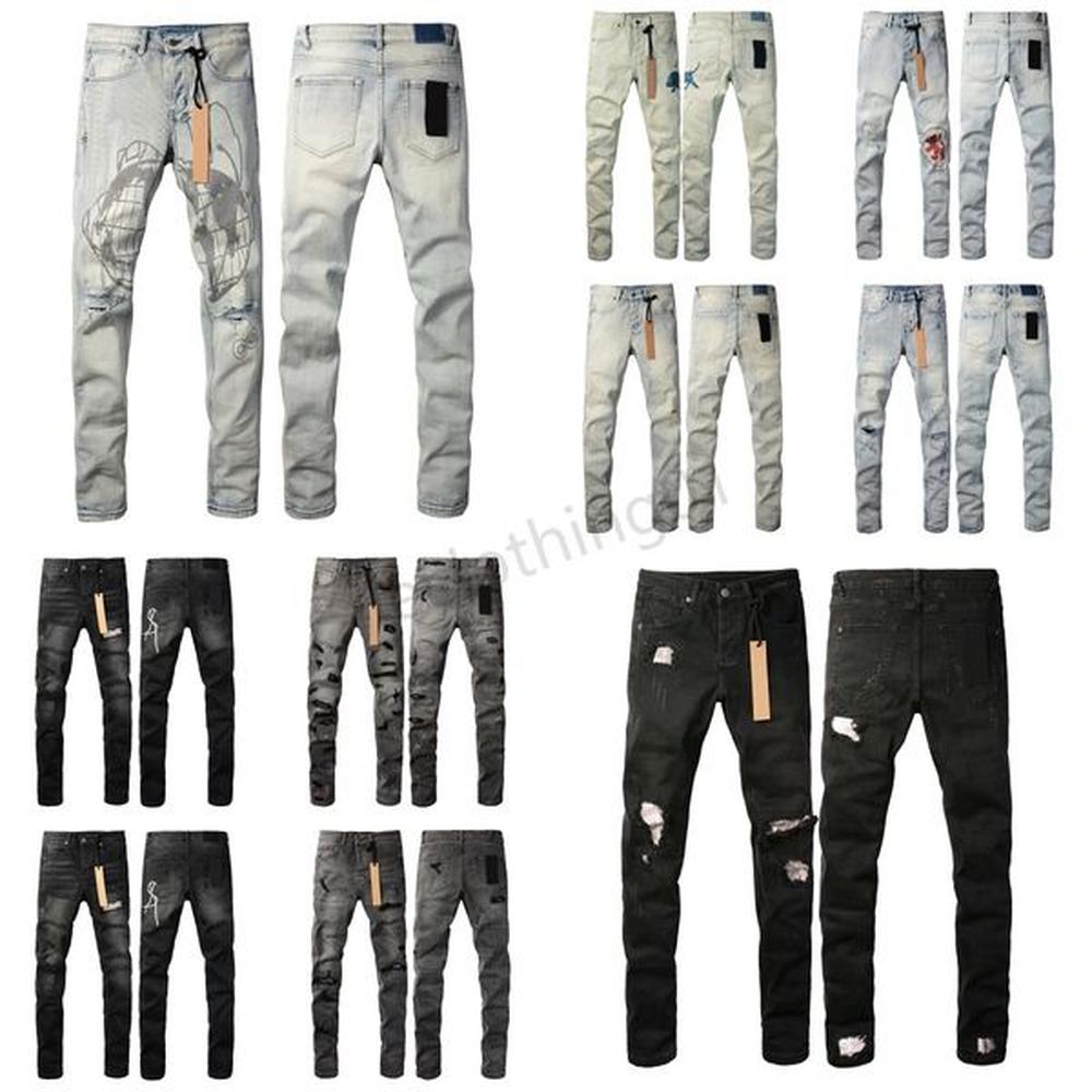 Designer jeans ksubi Jeans Men's jeans Loose real ksubi jeans and black blue jeans Stretch casual long men's new summer jeans size