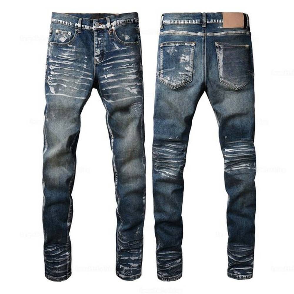 Designer Jeans Trousers jeans Man Pants Black Skinny Stickers Light Wash Ripped Motorcycle Rock Revival Joggers True Religions Men High Qual