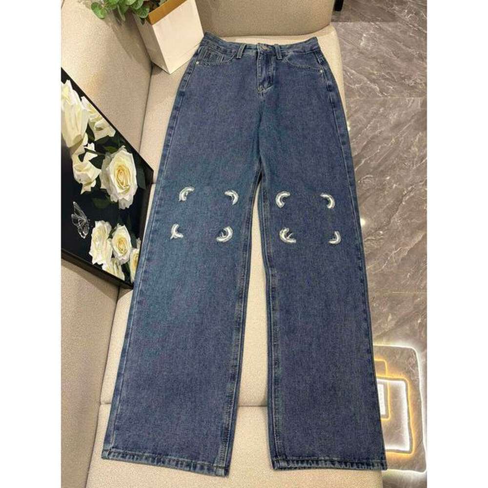 designer jeans women brand clothing womens spring trousers fashion embroidery
