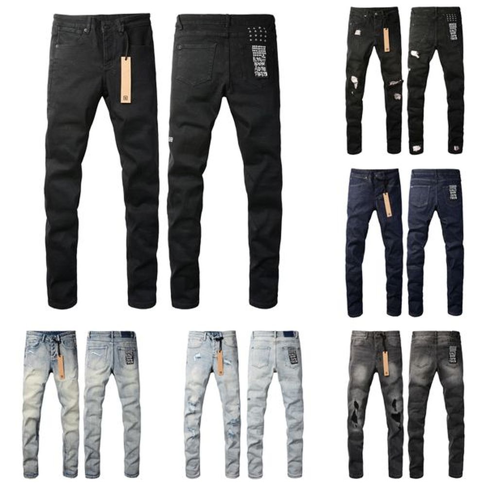 designer ksubis and black jeans high waist Ksubi jeans Ripped High Street Jeans Retro Paint Spot Patch Hole Denim Streetwear silm Feet Micro