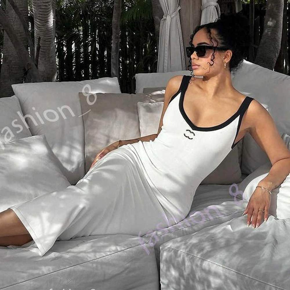 designer luxury dresses for woman womens clothing summer new contrasting