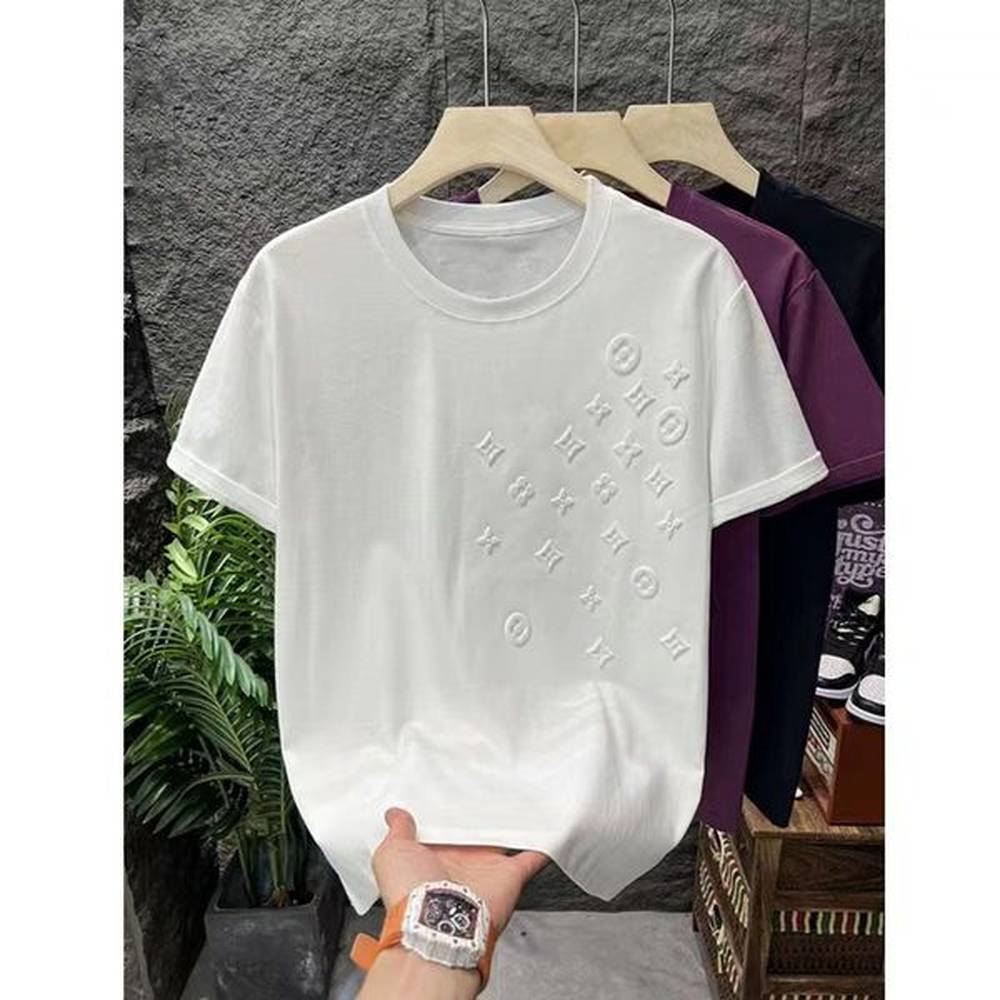 Designer Luxury Mens Tee T-Shirt Summer Casual Short Sleeve Tshirt T Shirt High Quality Male Tees Tops for Mens Womens 3D Monogrammed T-shir