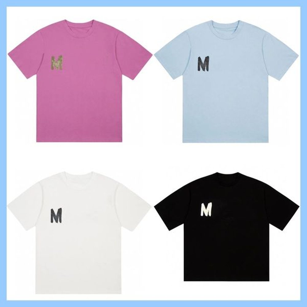Designer men popular fashion High street cotton casual short sleeve T-shirt loose letter pattern top printed men and women