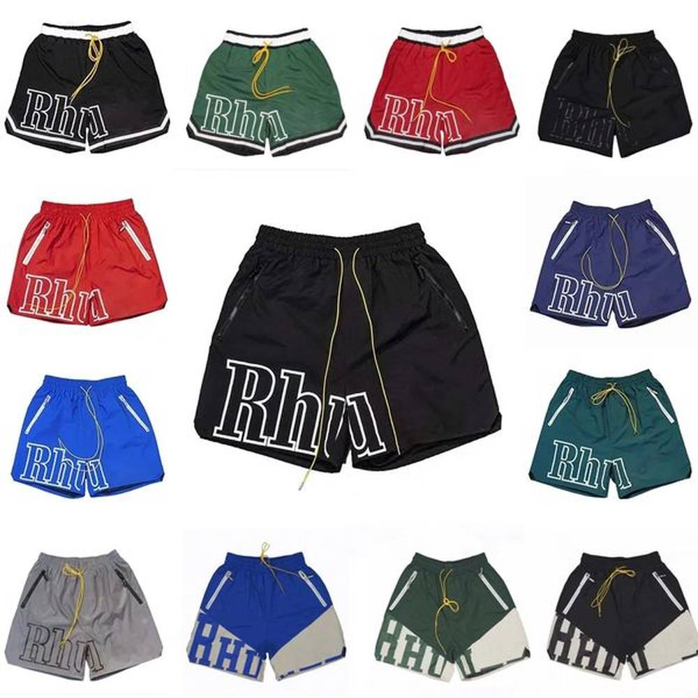 Designer men shorts High Quality trend label drawstring loose sweatpants letter reflective hip-hop summer cotton beach style basketball pant