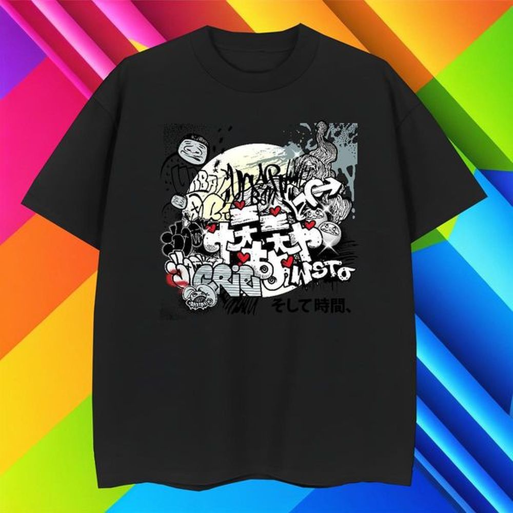 2024 Designer Men Tees 100% Cotton 230g Hip Hop Street painting Crew Neck Men T Shirts Free Shipping Black White Tshirts