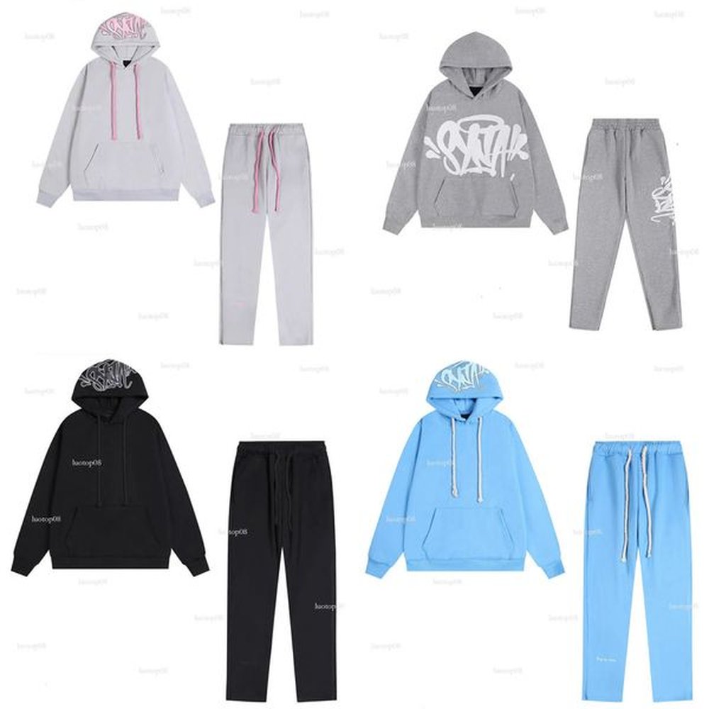 designer men tracksuits SynaWord tracksuit sweatsuit track suit pullover hooded letter suit sweater training jogging hoodie clothes y2k hood