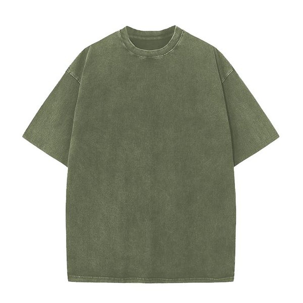 Designer Men women T-shirt T shirts tees tops cotton heavy vintage Solid color black grey oversize loose short sleeve clothes