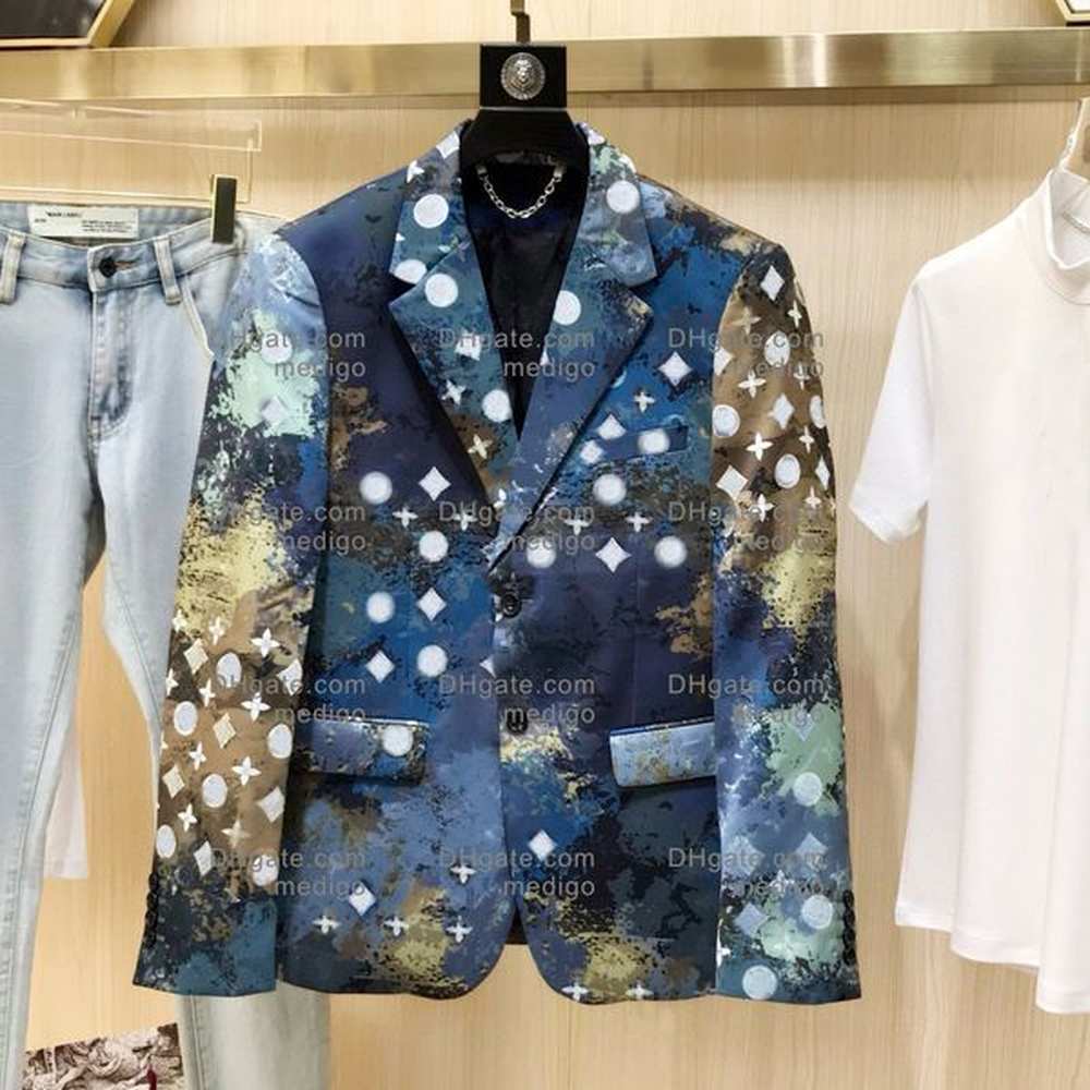 Designer Mens Blazers Coat Jackets real letters Business Casual Slim Fit Formal Suit Blazer Men Suits Styles