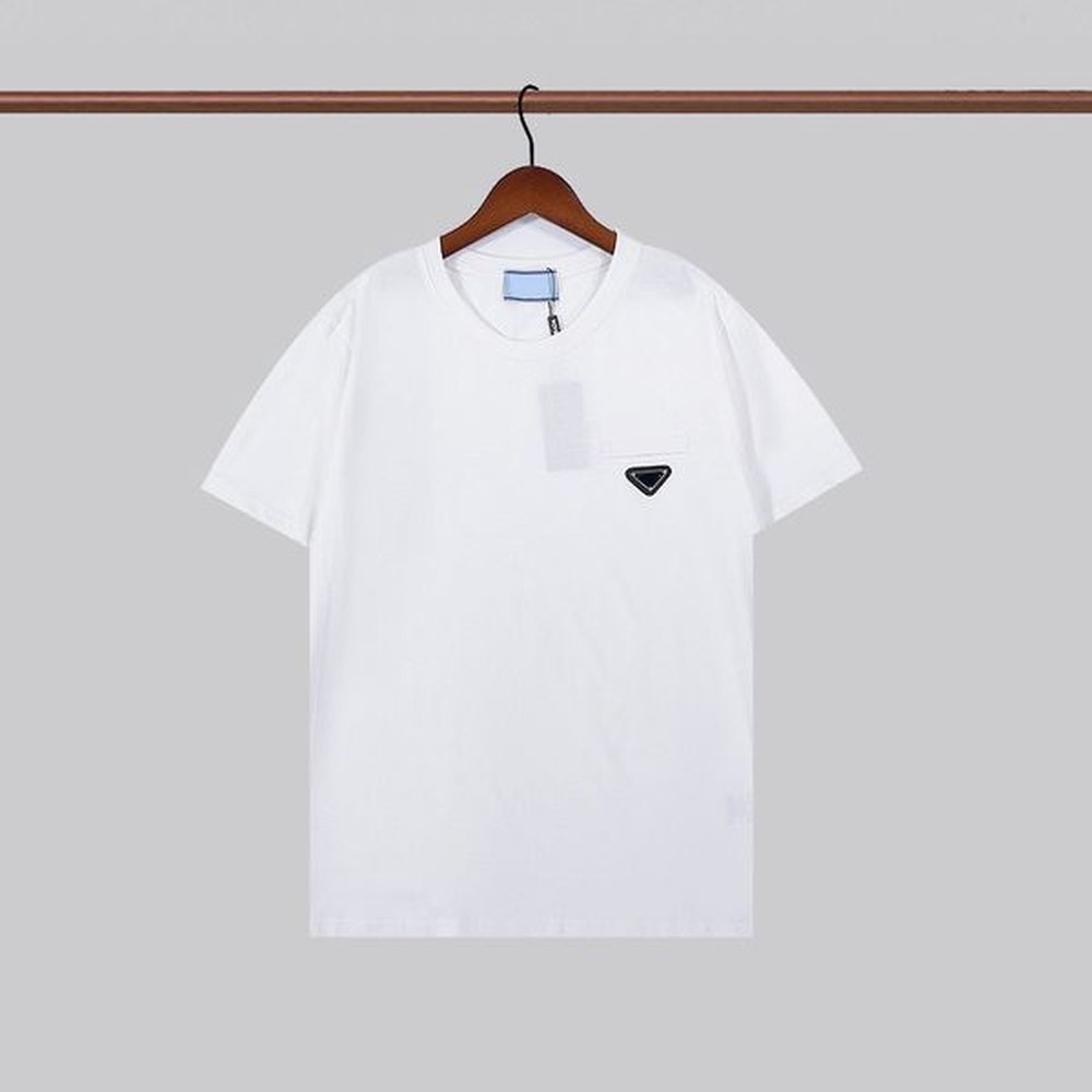 Designer Men's Clothing Short sleeve Tees Polos Mens T-Shirts Summer simple high quality cotton Casual solid color T-shirt Men Fashion