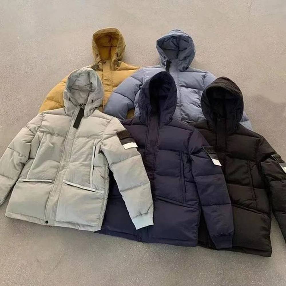 Designer mens IS parkas 25fw metal nylon down cotton jacket warm embroidered Cuff Coat parka Size M-2XL