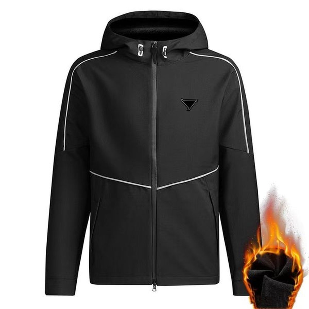 Designer Men's Jacket Windbreaker Zipper Outdoor Sports Coat Autumn/Winter New Multi functional Loose Warm Hoodie Fashion Collar Long s