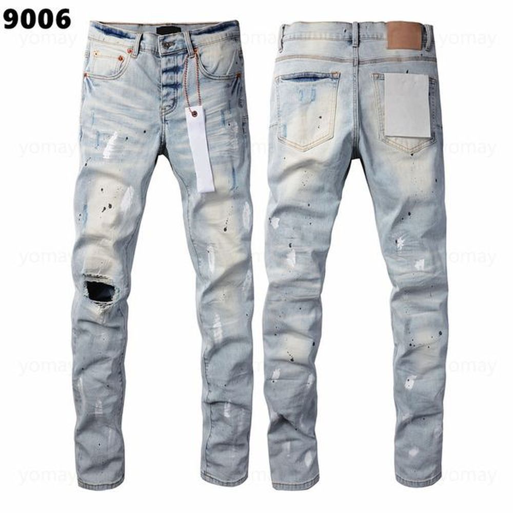 Designer Mens Jeans Denim Ripped Motorcycle Trousers Casual mens pants Denims Fashion Slim Fit Jeans Men Man Black High-end Quality Rock Hip