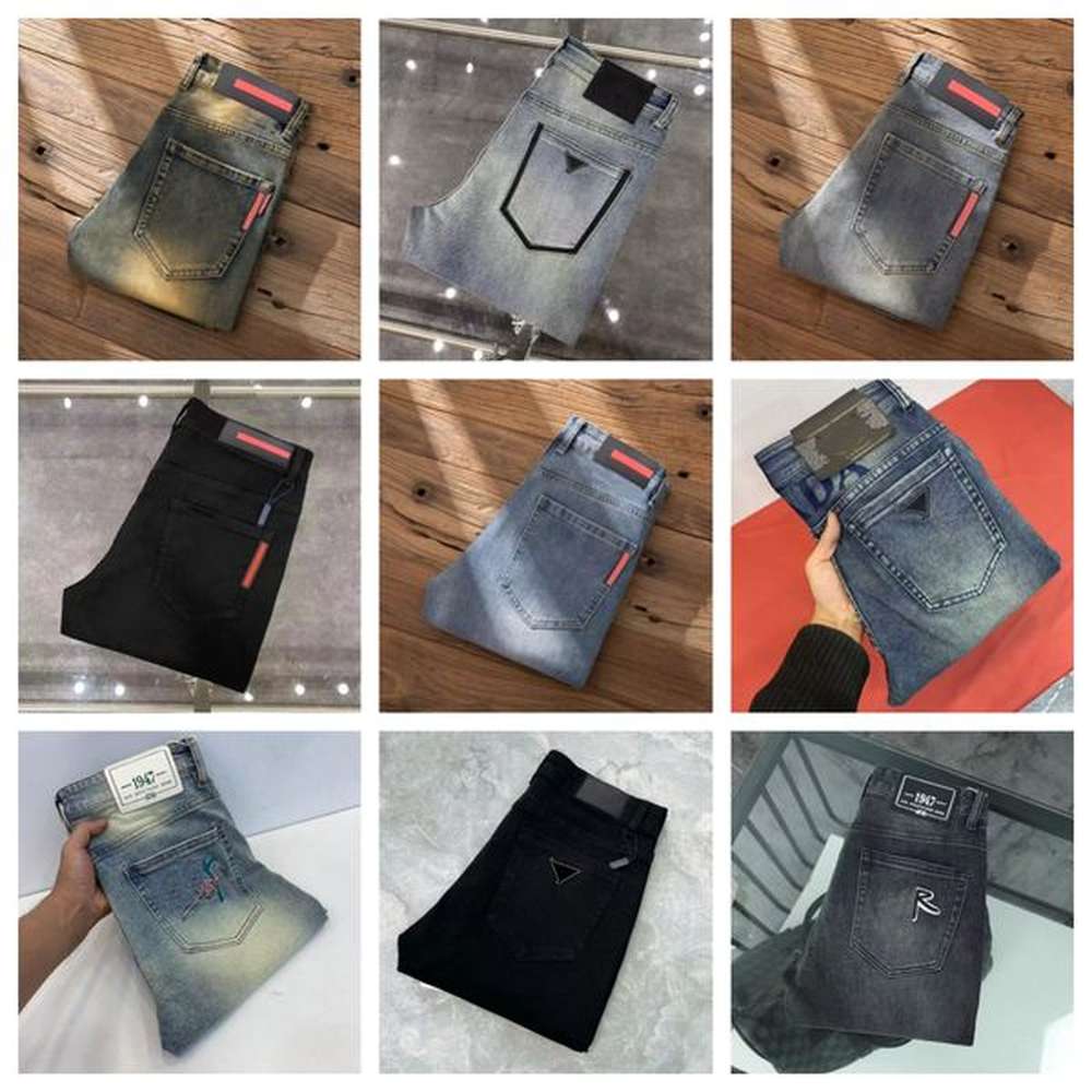 designer mens Jeans Elasticity Jean Hombre trousers luxury designer For Men and women fashion brand luxury pants denim pant Trend pants Hip