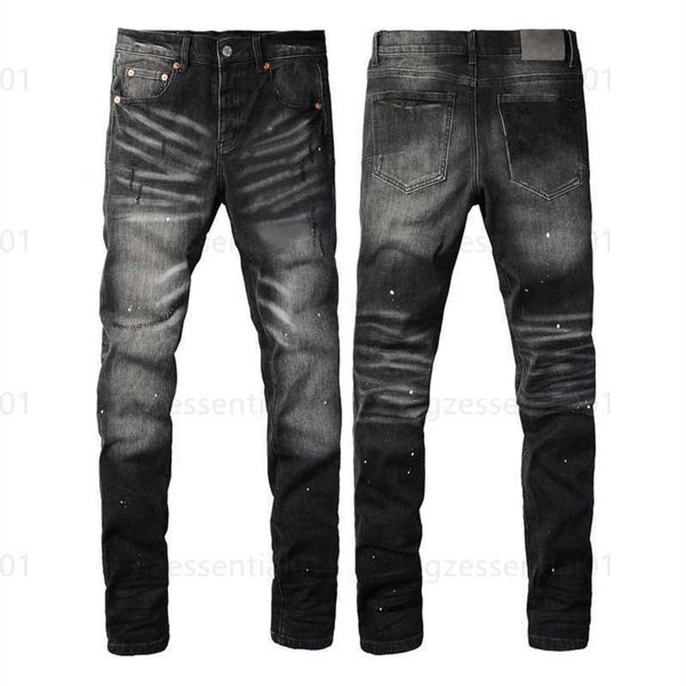 Designer Mens Jeans Purples Jeans America Street Fashionable Jeans Classic Solid Denim Trousers Straight Regular Fashion Streetwear Hip Hop