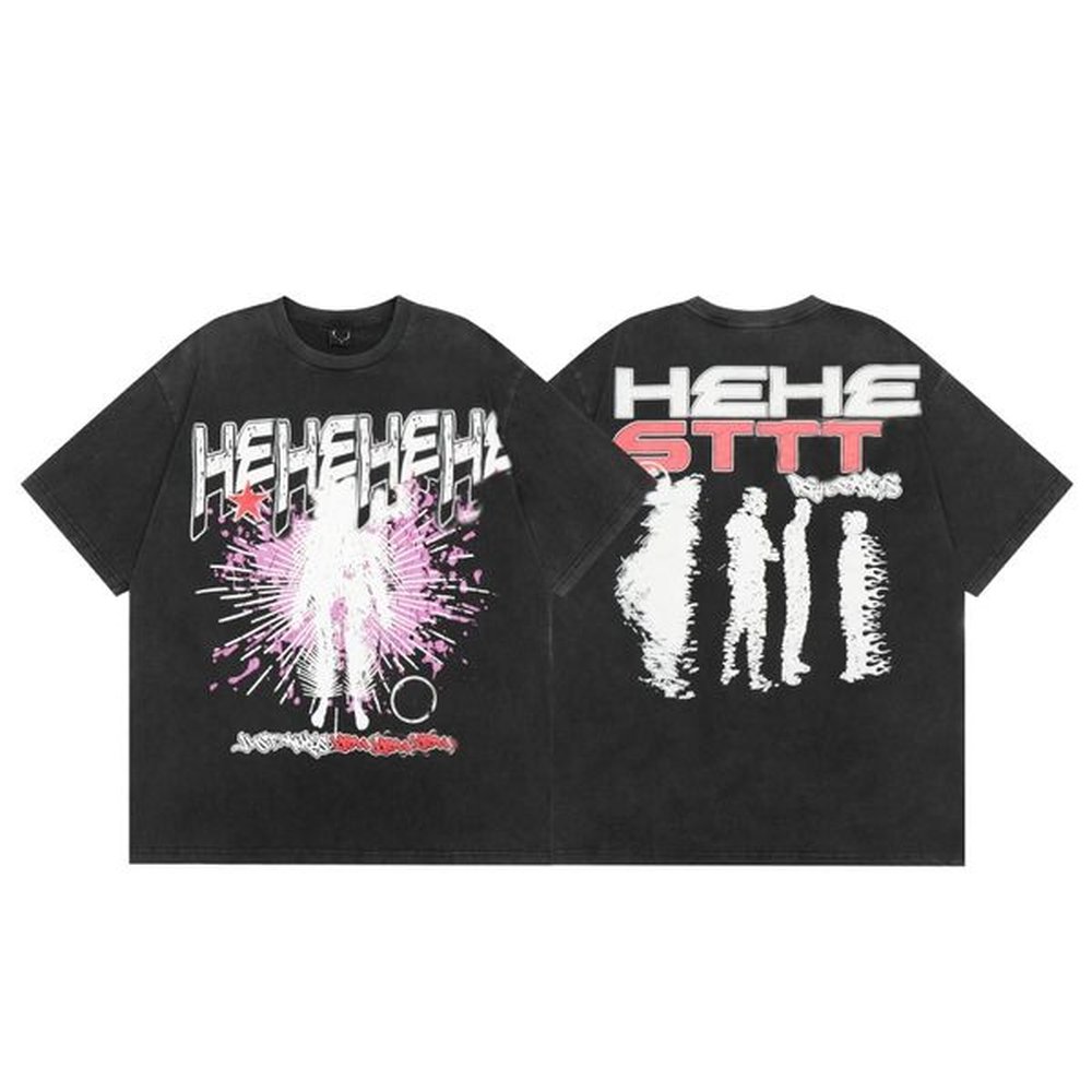 Designer Mens Rap T Shirt Womens Shirts Summer Fashion clothes Tshirt Wash Letters Hip Hop Tops Casual streetwear Washed Short Sleeve Man Te