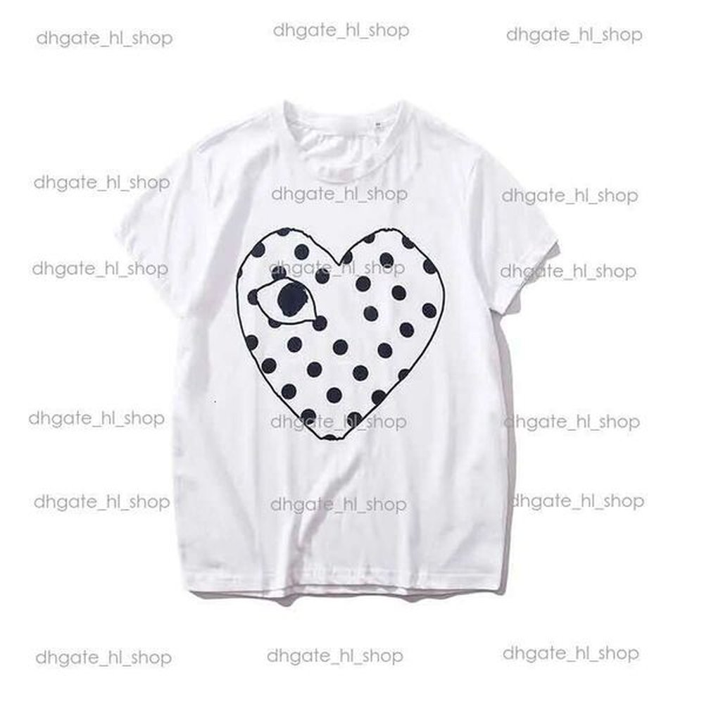 Designer Men's Shirt T-Shirt Men's And Women's Casual T-Shirt Loose T-Shirt Fashionable Clothing Heart-Shaped Couple Short Sl