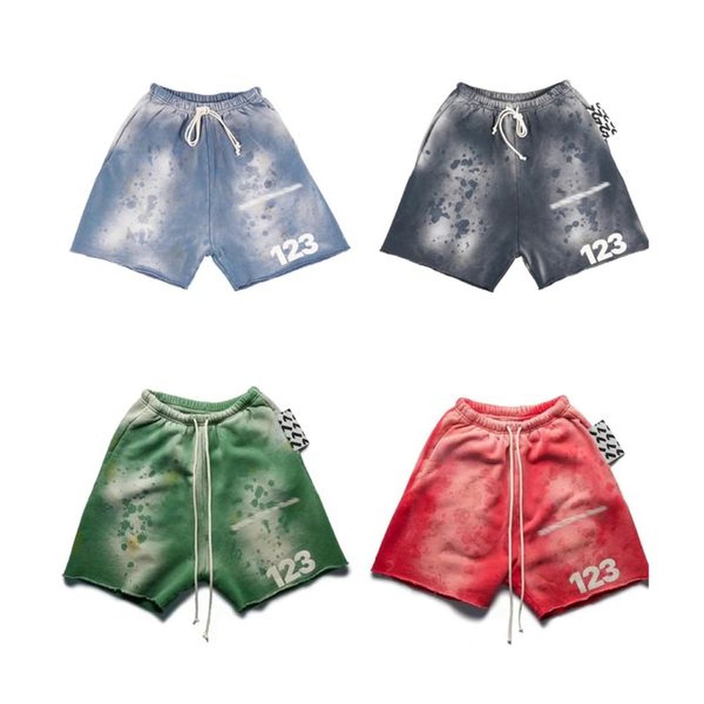 Designer Mens Shorts Retro Five-pointed Pants Fashion High Streetwear Elastic Waist Hip-hop Style Casual Loose Shorts X250207