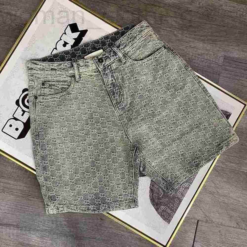 designer Mens shorts the latest summer denim high quality Jacquard material design straight version of luxury casual men NOS4