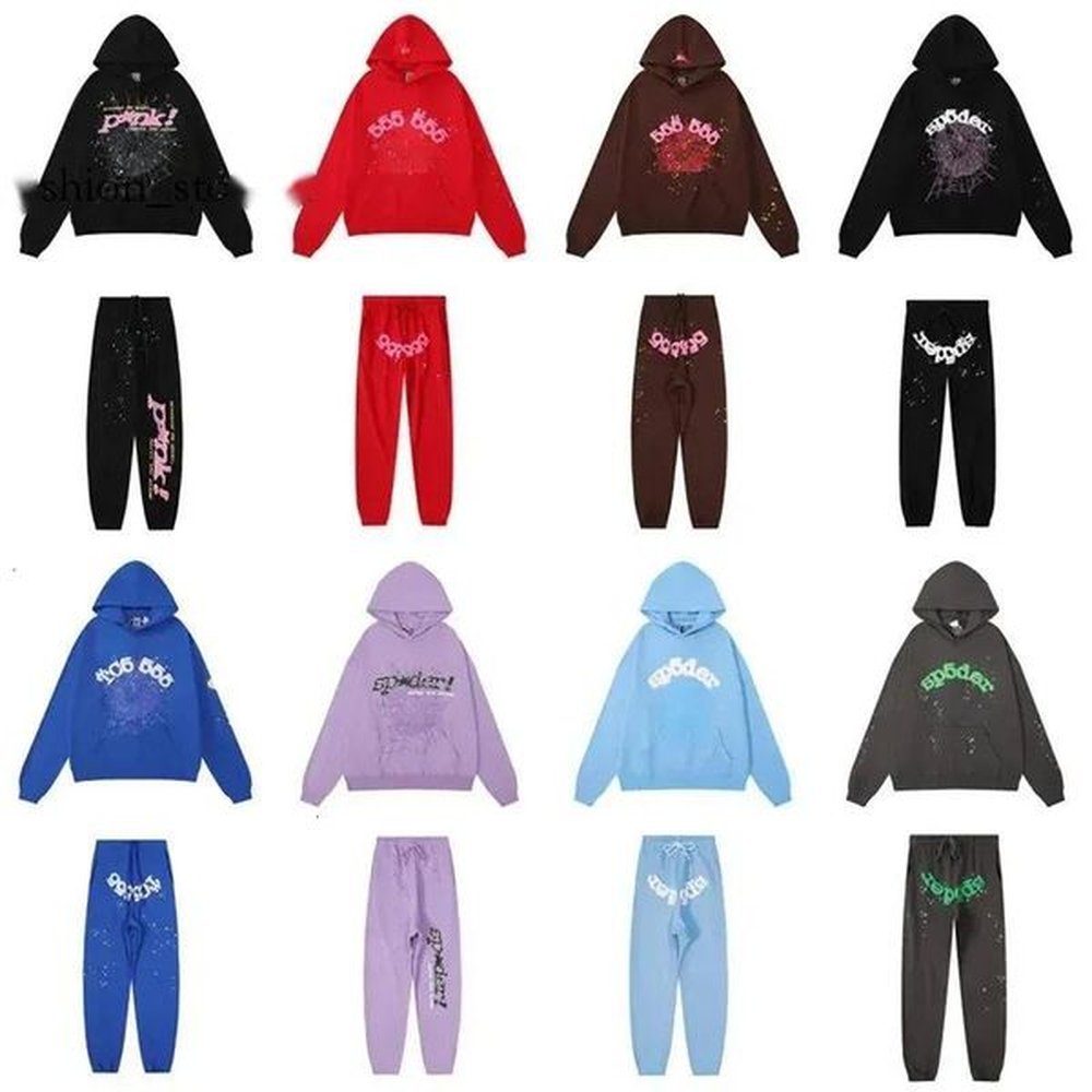 Designer Mens Sp5dee Hoodie Tracksuit Hooded Young Thug Sp555der Hoodies Womens Sweatshirts Pants Web Printedgraphic Hoodies Print Spider We