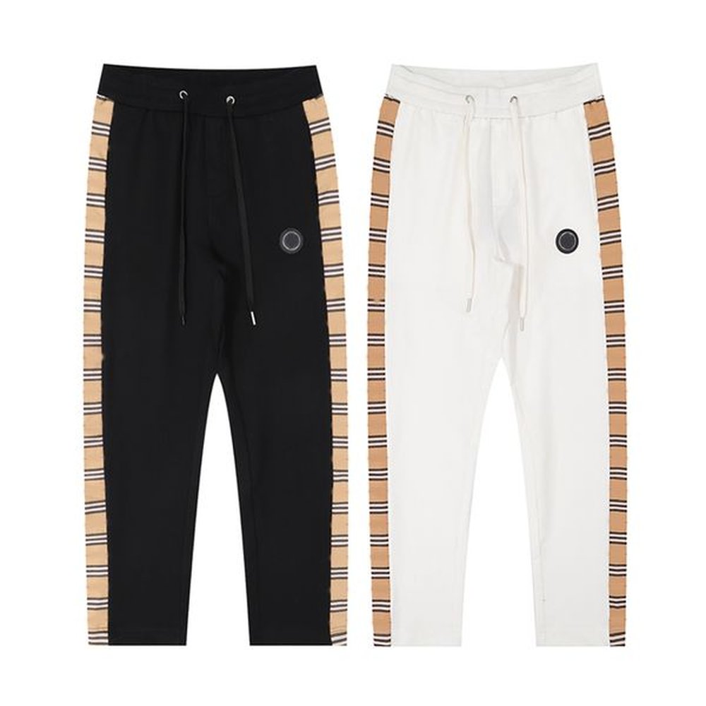 Designer men's summer fashion casual pants cotton plaid printed letters drawstring sweatpants loose men's casual pants 2023 M-3XL