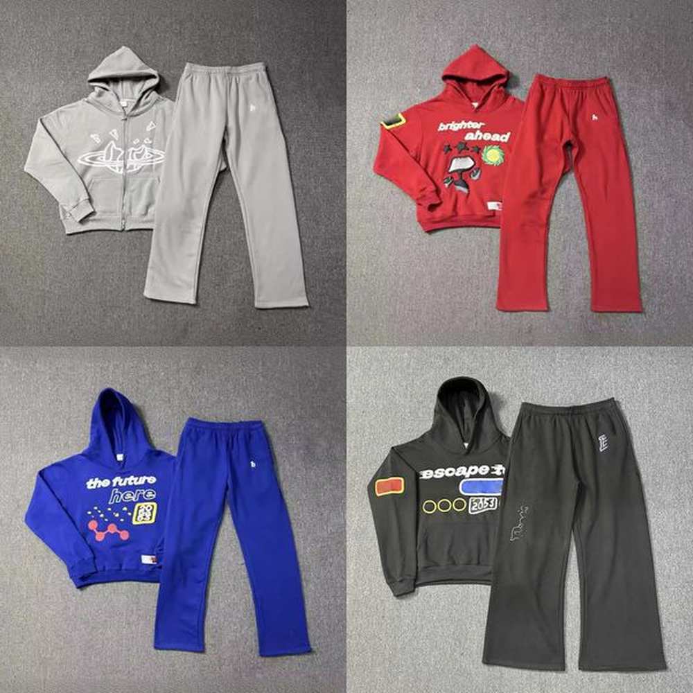 Designer Mens Tracksuit Foam Print Womens Tracksuit Autumn Winter Mens Vintage Hoodie Loose Casual Sweatshirt Sweatpant Set