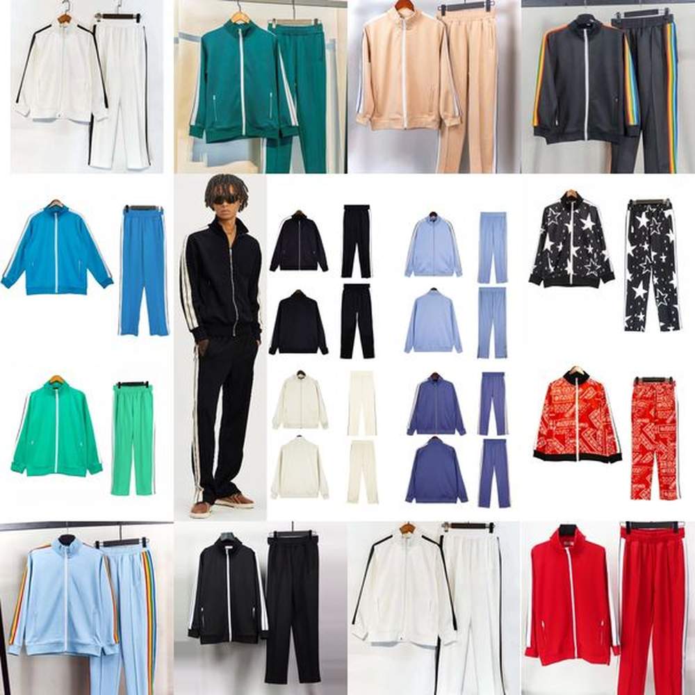 Designer Mens tracksuits Palms men track sweat suit coats man designers jackets hoodies pants sweatshirts angles sportswear suit
