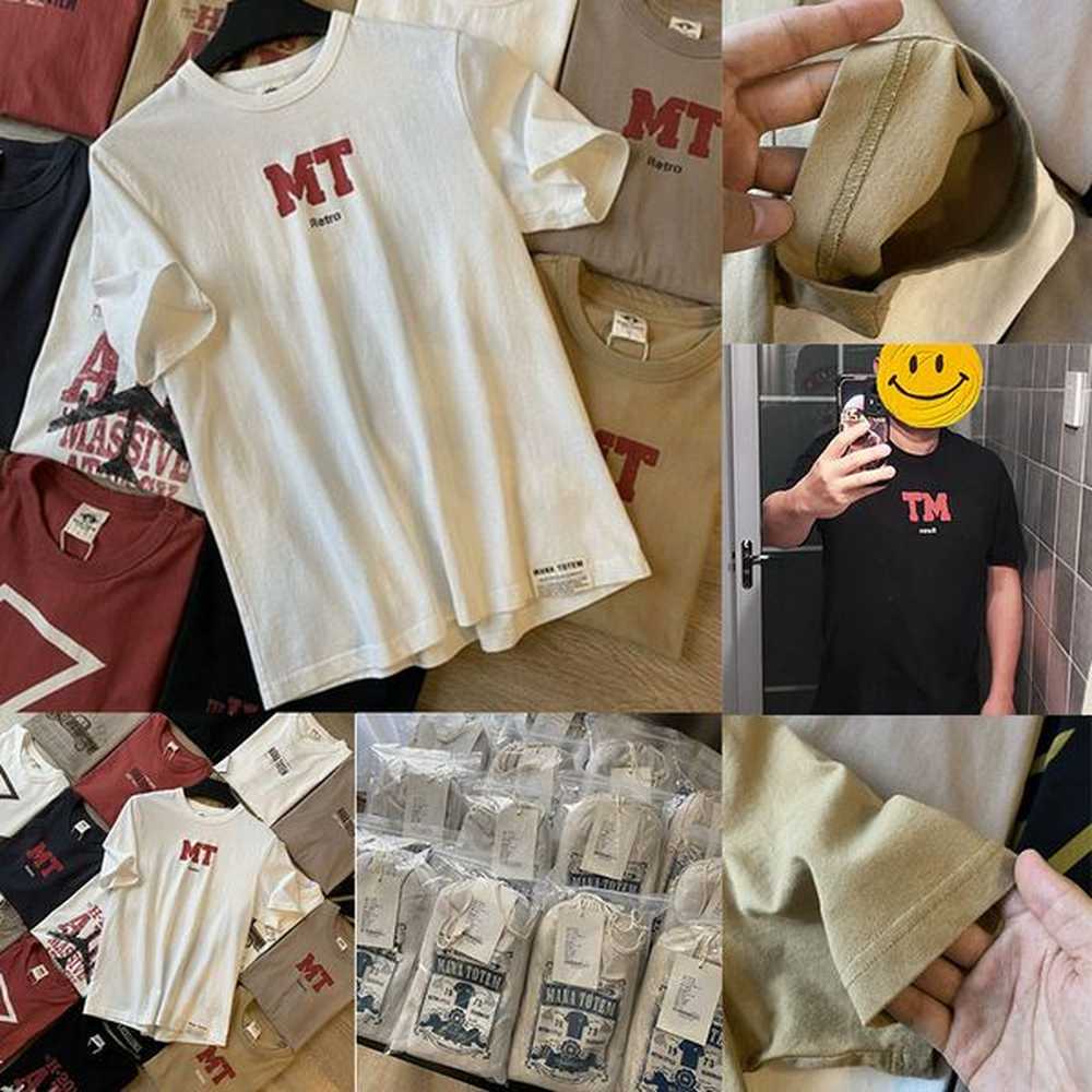 Designer Men's T-Shirt Letter Printed Cotton Warm Hip Hop Style Spring Autumn Lined Breathable Asian Size Tshirt
