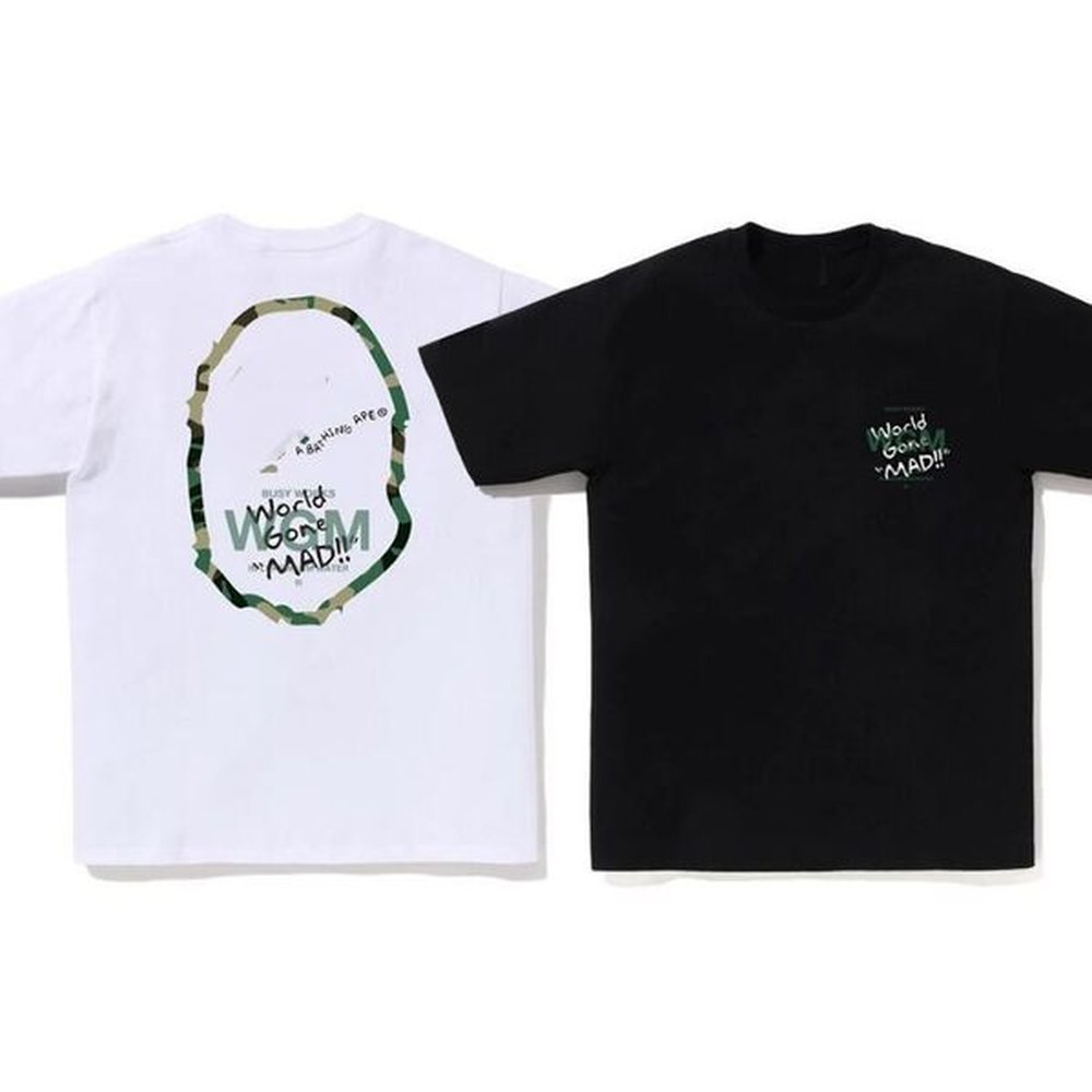 Designer Mens T-Shirts APE Streetwear Short Sleeve Camouflage Letter Men Women Tees T-shirts Luxury Brand Lovers T-shirts Couples Top Clothi