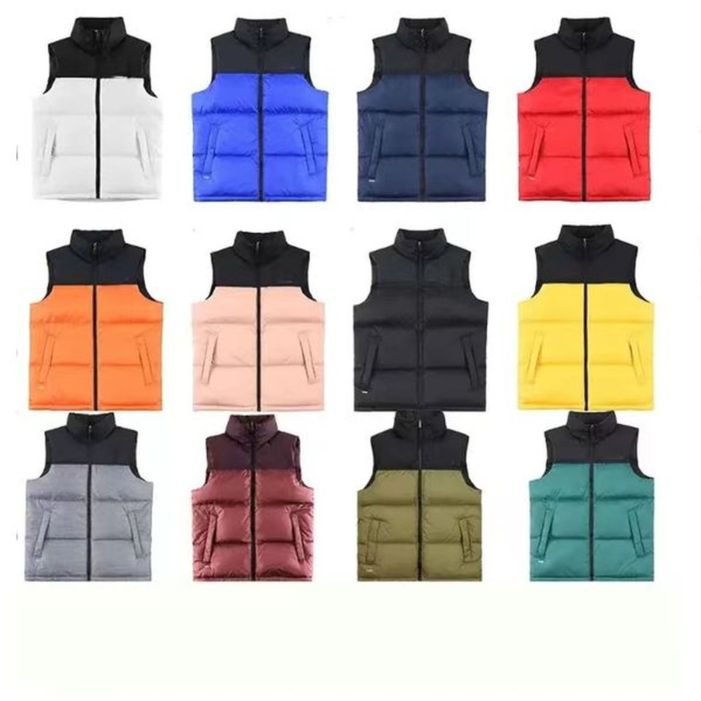 Designer Mens Waistcoat north Winter Down Vests Coat face Unisex Couple Bodywarmer Womens Jacket Sleeveless Outdoor Warm Thick Outwear Cloth