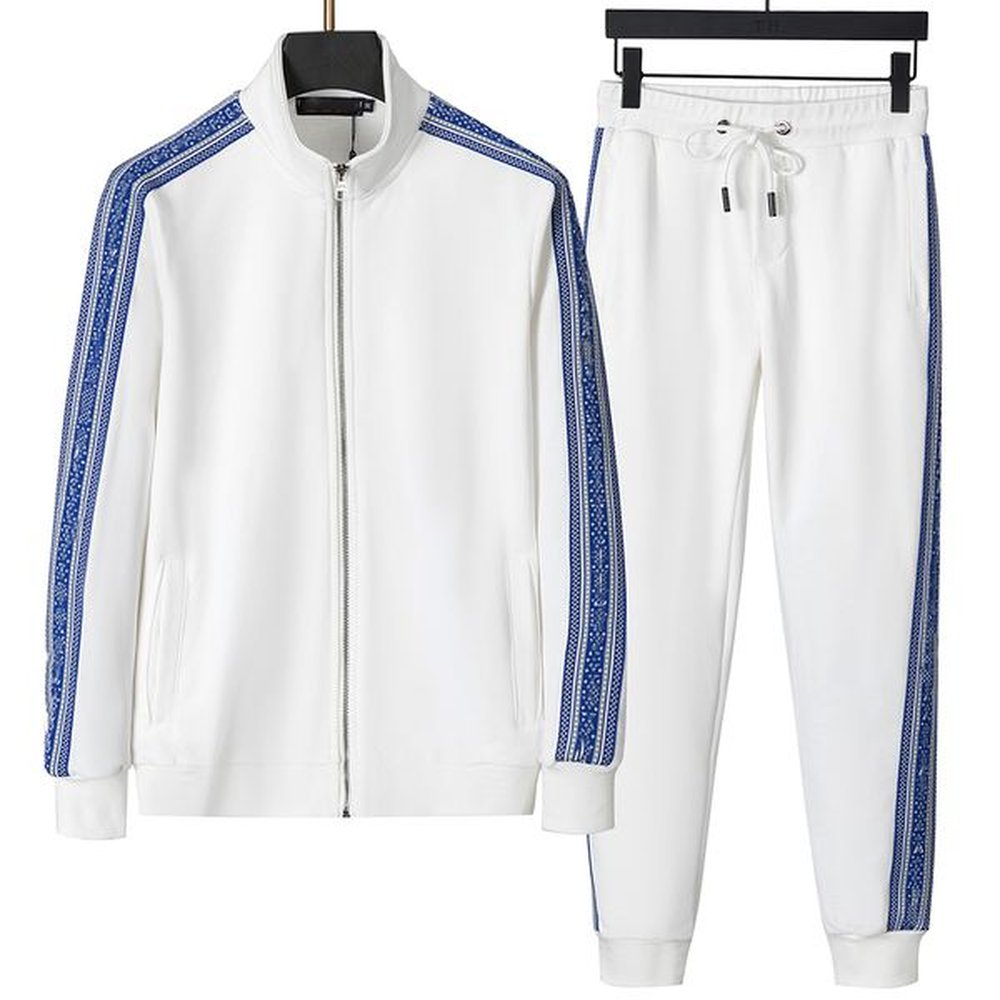 Designer New Sportswear Fashion Brand Men's Set Spring and Autumn Men's Two piece Sportswear Casual Style Set topbr 38039