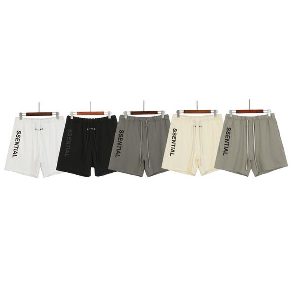 Designer of 2023 Ess Double Thread Letter Embossed Printed Terry Shorts. Trend. Black, white, camel, apricot, charcoal gray S-XL